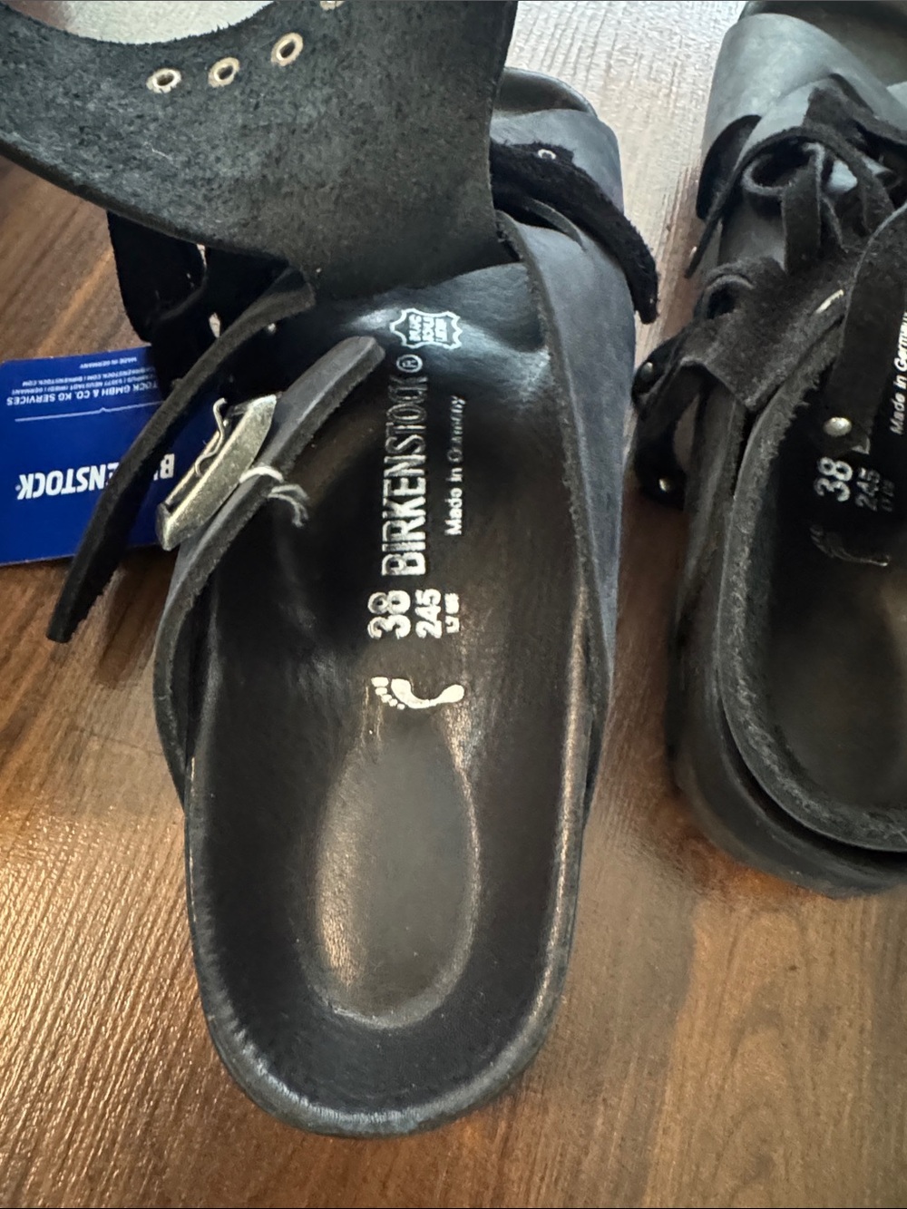 NIB Birkenstock Tunis Tassel Fringe Studded Sandal - Picture 2 of 4